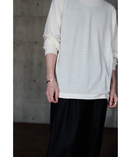 LIFiLL / Woolish Longsleeve Tee(Off White)