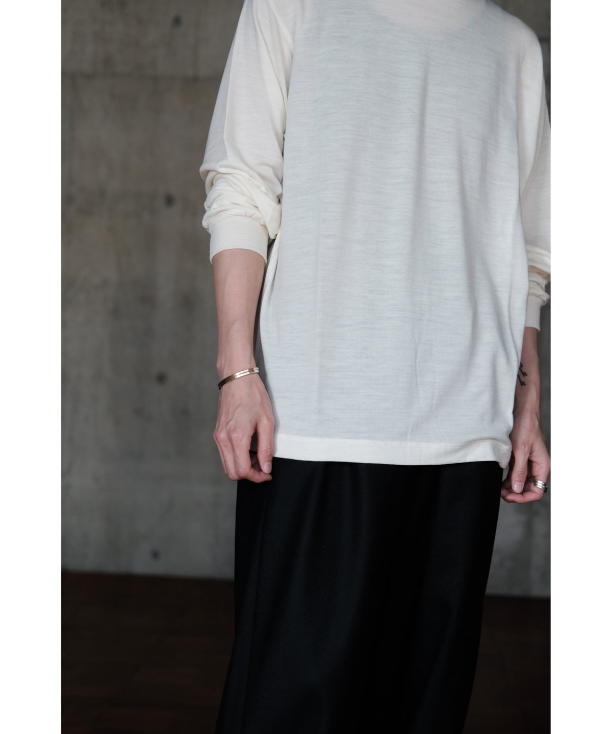 LIFiLL / Woolish Longsleeve Tee(Off White) | PARK