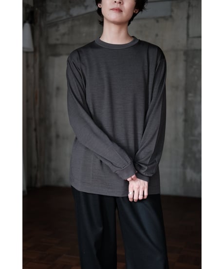 LIFiLL / Woolish Longsleeve Tee(Charcoal)
