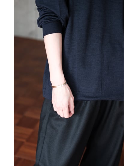 LIFiLL / Woolish Longsleeve Tee(Navy)