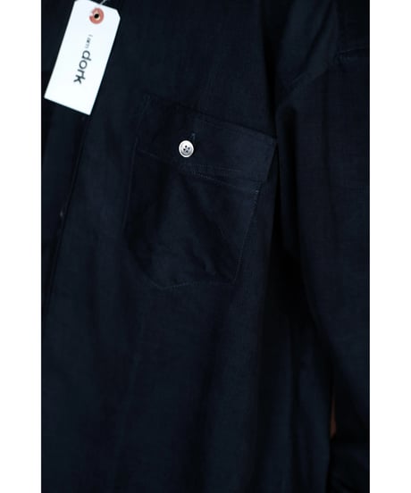 I am dork / Work Shirt(Cotton/Navy)