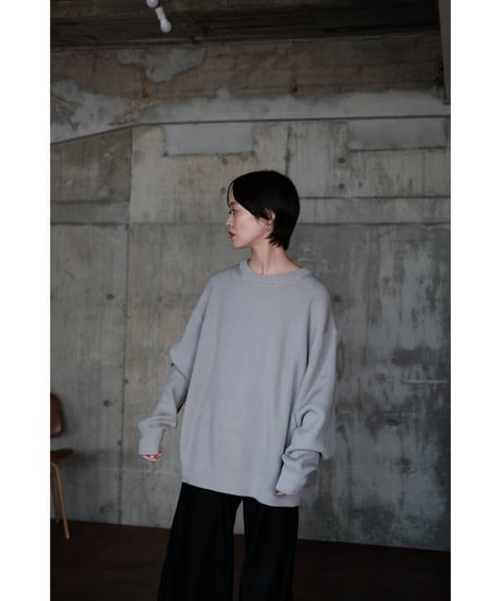 【26AW先行予約商品】LIFiLL / Cottony Crewneck Sweater(Light Grey)