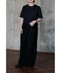 【26AW先行予約商品】LIFiLL / Woolish Milled Smooth Long Skirt(Black)