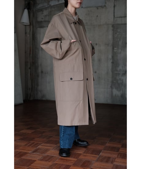 BISOWN / WOOL COTTON GAME COAT(BEIGE)