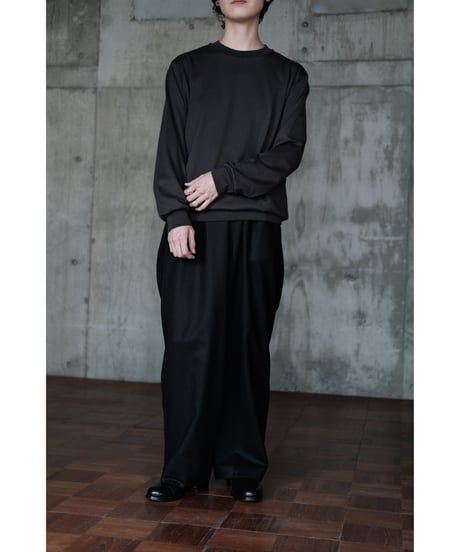 LIFiLL / Cottony Longsleeve Tee(Charcoal)