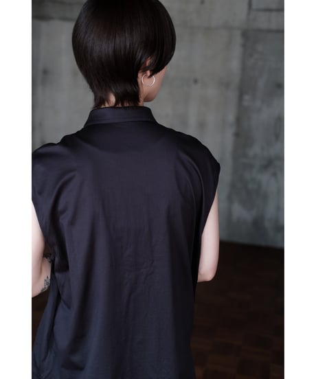 LIFiLL / GIZA45 Sleeveless Shirt(Dark Navy)