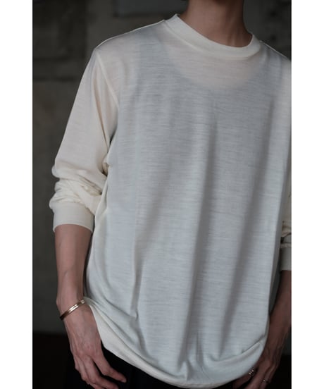 LIFiLL / Woolish Longsleeve Tee(Off White)