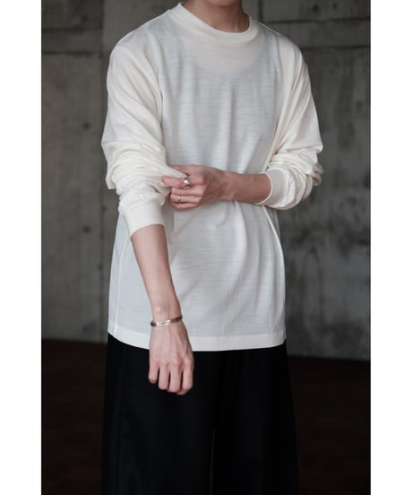 LIFiLL / Woolish Longsleeve Tee(Off White)