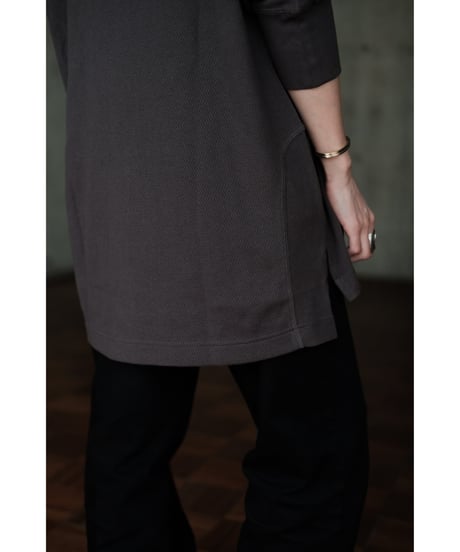 ANSNAM / Honeycomb Crewneck Longsleeve(Charcoal)