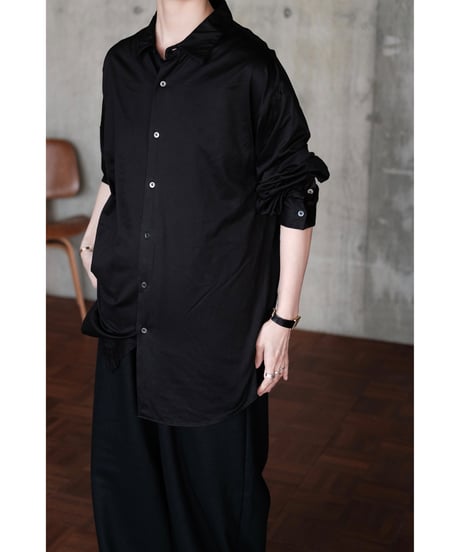 LIFiLL / 【Special Edition】GIZA45 Oversized Shirt(Kyoto Black)