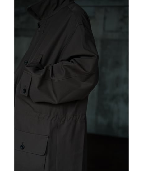 BISOWN / WOOL COTTON GAME COAT(KHAKI)