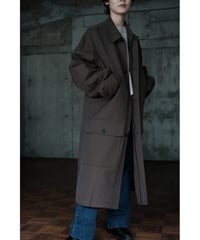 BISOWN / WOOL COTTON GAME COAT(KHAKI)