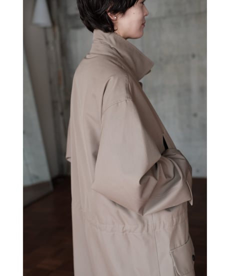 BISOWN / WOOL COTTON GAME COAT(BEIGE)