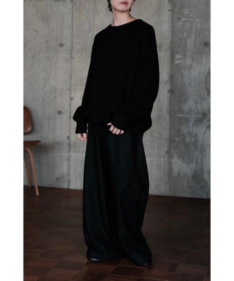 【26AW先行予約商品】LIFiLL / Cottony Crewneck Sweater(Black)