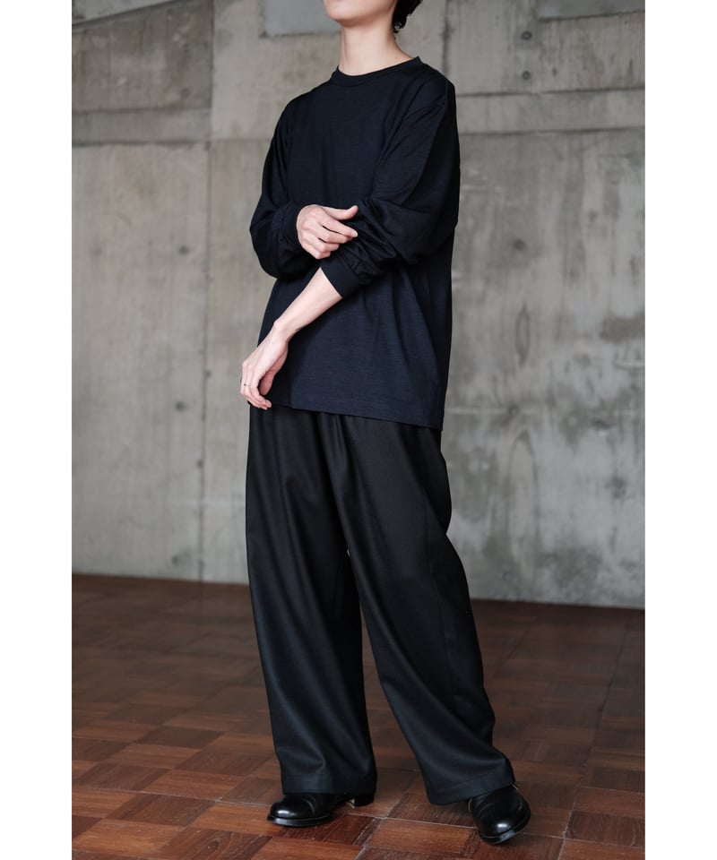 LIFiLL / Woolish Longsleeve Tee(Navy) | PARK