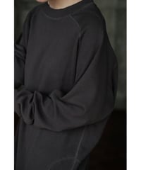 ANSNAM / Honeycomb Crewneck Longsleeve(Charcoal)