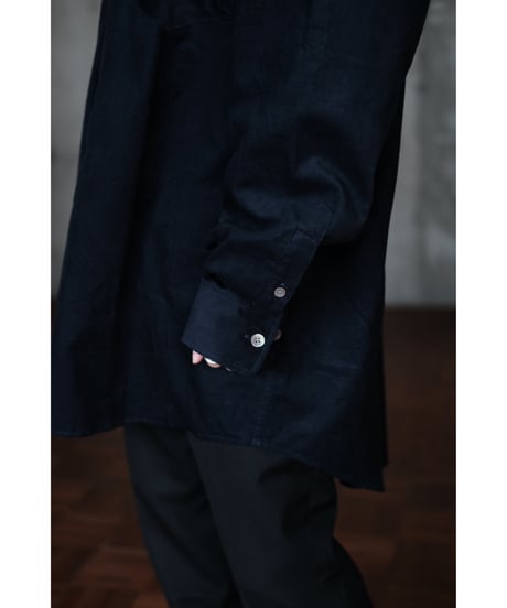 I am dork / Work Shirt(Cotton/Navy)
