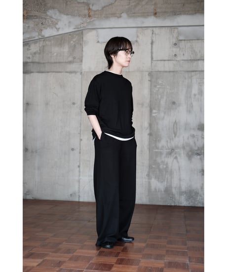 LIFiLL / Cottony Relax Wide Pants(Black)