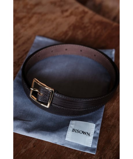 BISOWN / LIZARD SQUARE CLASSIC BELT(3colors)