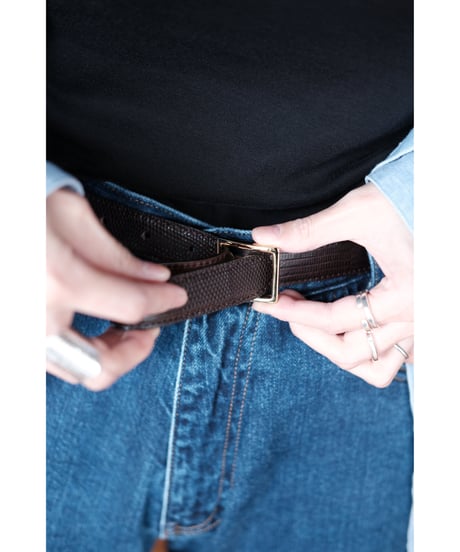 BISOWN / LIZARD SQUARE CLASSIC BELT(3colors)