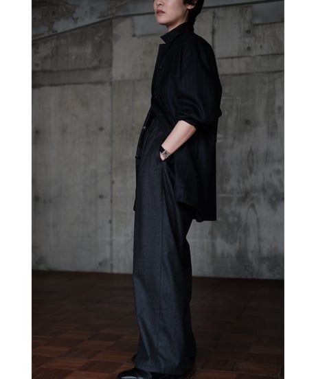 un/unbient / Easy Trousers(Mixed Grey)