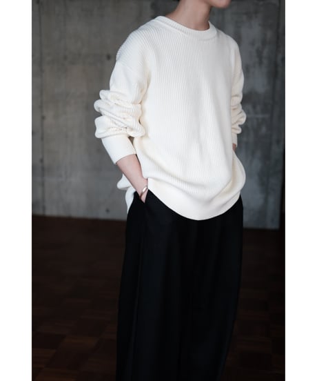 【26AW先行予約商品】LIFiLL / Cottony Crewneck Sweater(Ecru)