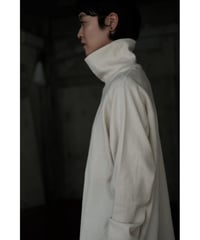ANSNAM / Honeycomb Highneck Longsleeve(Cream)
