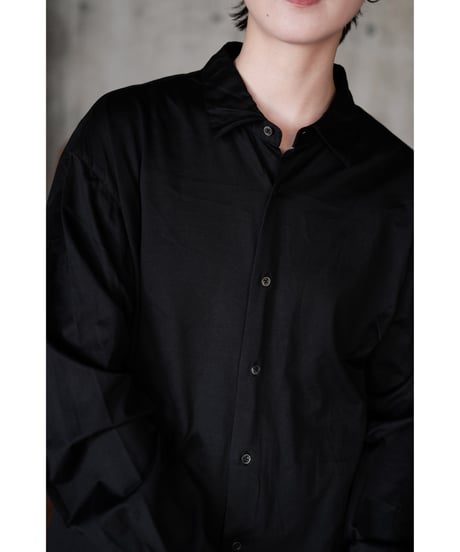 LIFiLL / 【Special Edition】GIZA45 Oversized Shirt(Kyoto Black)
