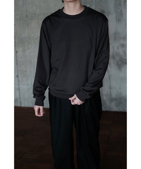 LIFiLL / Cottony Longsleeve Tee(Charcoal)