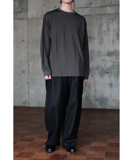 LIFiLL / Woolish Longsleeve Tee(Charcoal)