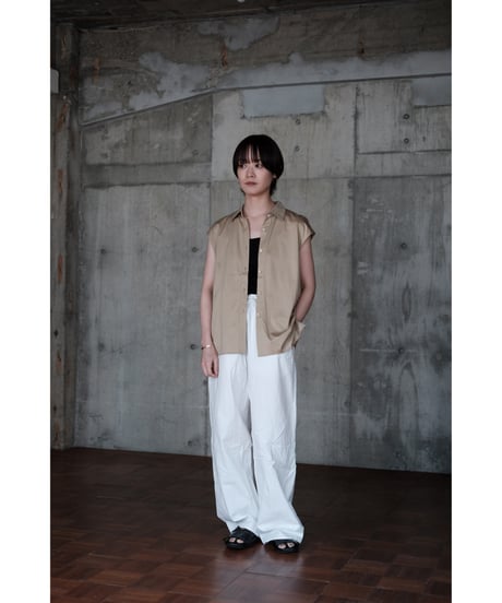 LIFiLL / GIZA45 Sleeveless Shirt(Beige)