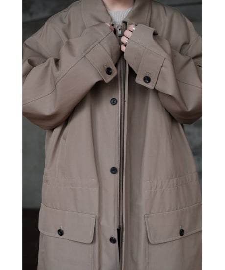BISOWN / WOOL COTTON GAME COAT(BEIGE)
