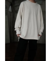 ANSNAM / Honeycomb Crewneck Longsleeve(Oatmeal)