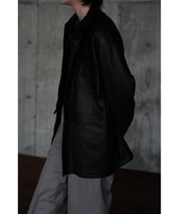 BISOWN / LUMB LEATHER HUNTING JACKET(Black)