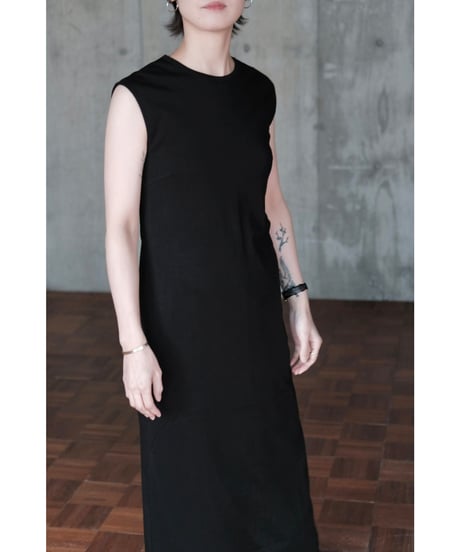 LIFiLL / Cottony Sleeveless Dress(Black)