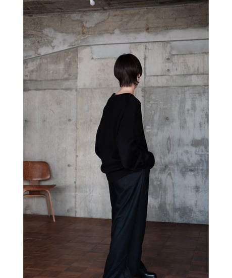 【26AW先行予約商品】LIFiLL / Cottony Crewneck Sweater(Black)