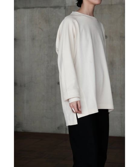ANSNAM / Honeycomb Crewneck Longsleeve(Cream)