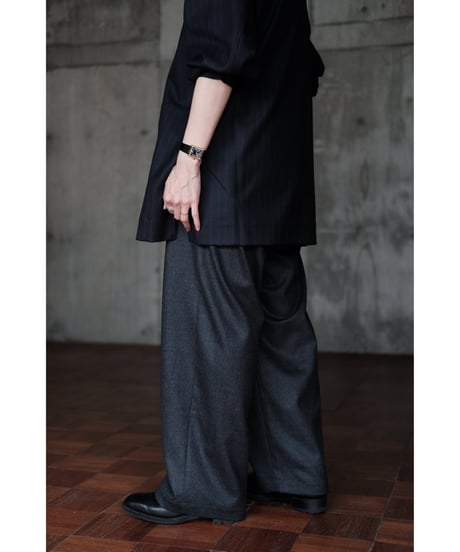 un/unbient / Easy Trousers(Mixed Grey)