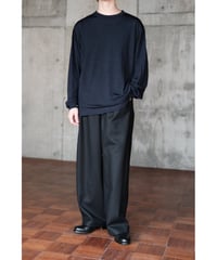 LIFiLL / Woolish Longsleeve Tee(Navy)