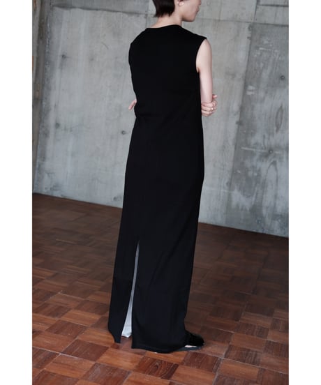 LIFiLL / Cottony Sleeveless Dress(Black)