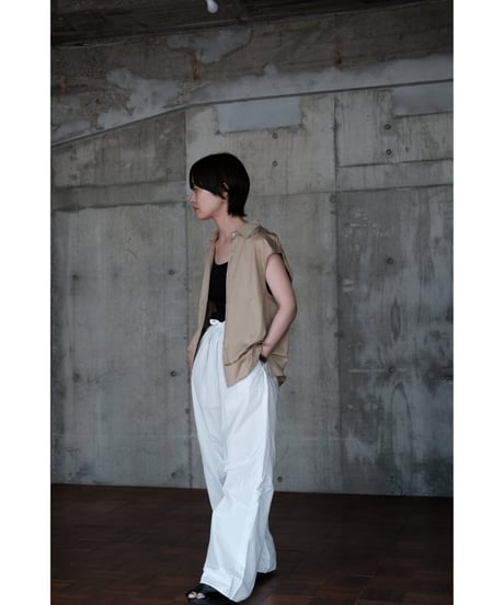 LIFiLL / GIZA45 Sleeveless Shirt(Beige)