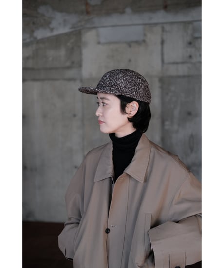 BISOWN / LOOP TWEED CAP(HERRINGBONE LOOP TWEED)