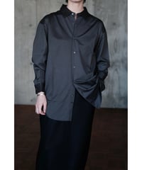 【26AW先行販売商品】LIFiLL / GIZA45 Oversized Shirt(Charcoal)