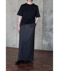 【26AW先行予約商品】LIFiLL / Woolish Milled Smooth Long Skirt(Charcoal)