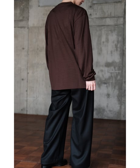LIFiLL / Woolish Longsleeve Tee(Brown)