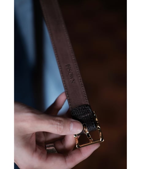 BISOWN / LIZARD SQUARE CLASSIC BELT(3colors)