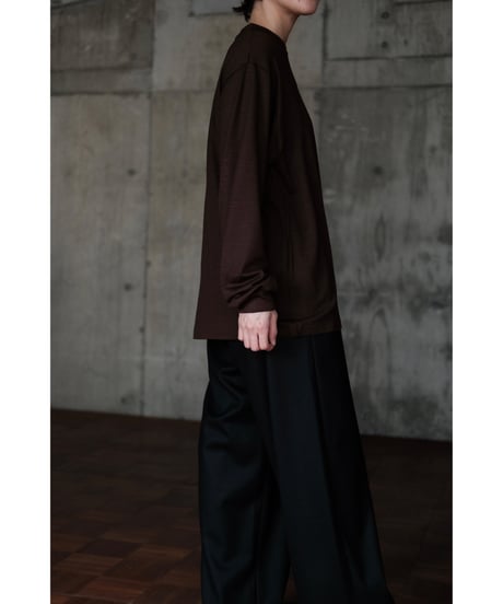 LIFiLL / Woolish Longsleeve Tee(Brown)