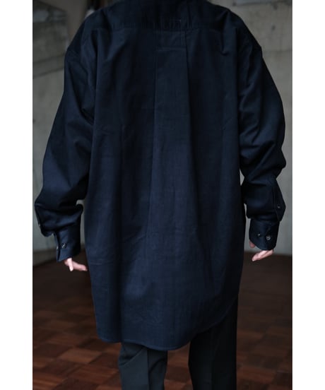 I am dork / Work Shirt(Cotton/Navy)