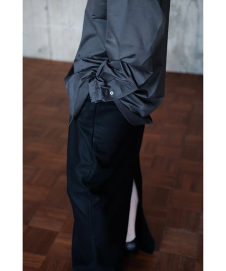 【26AW先行販売商品】LIFiLL / GIZA45 Oversized Shirt(Charcoal)