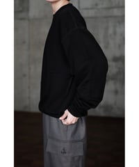 LIFiLL / Cottony 吊裏毛 Oversized Sweat(Black)